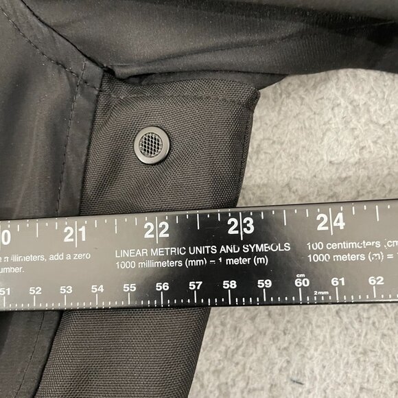 Tumi Tech Jacket Men M Black Utility Packable Hood Full Zip - Picture 10 of 11